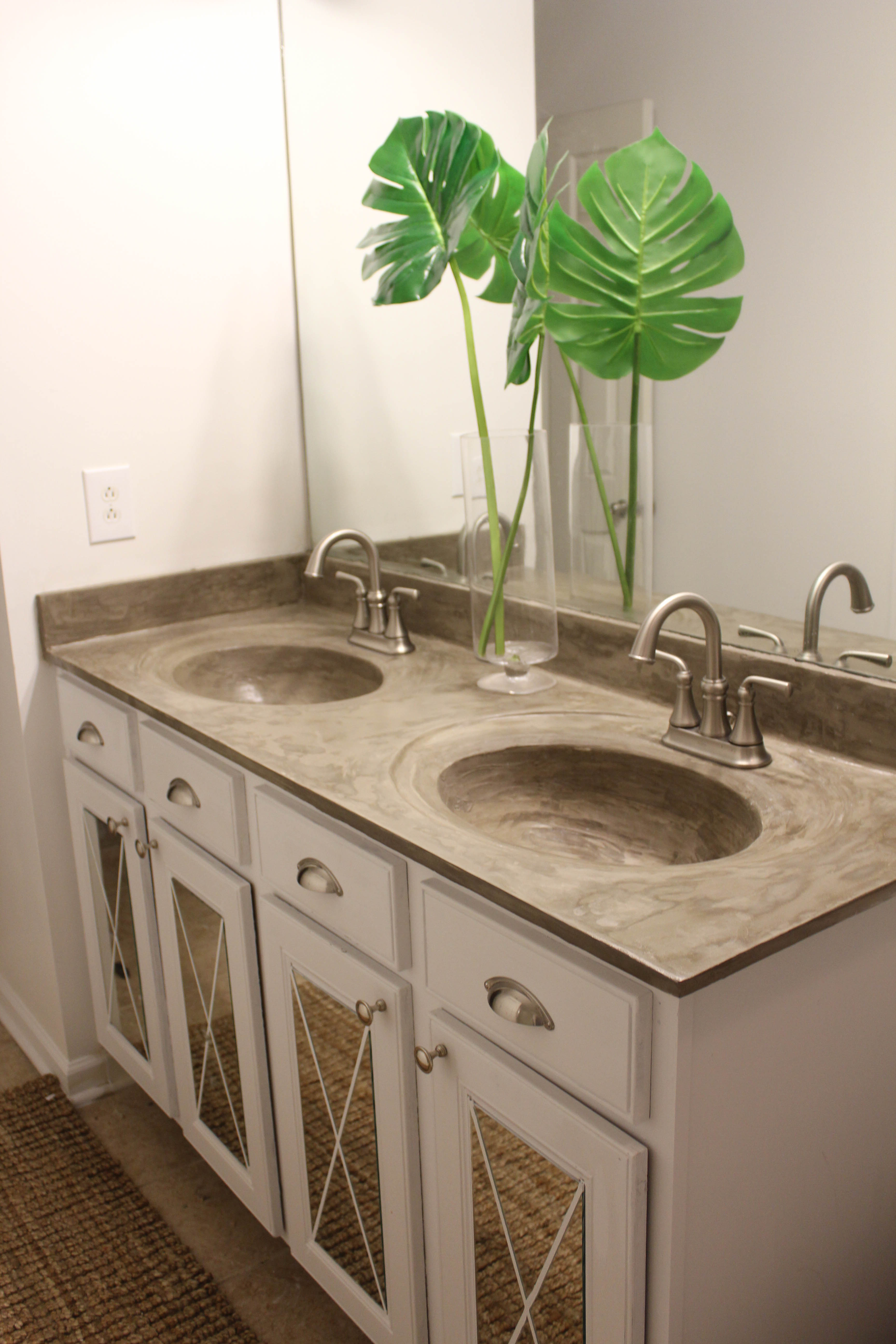 How to Install a Driftwood Frame Over Your Builder Basic Bathroom