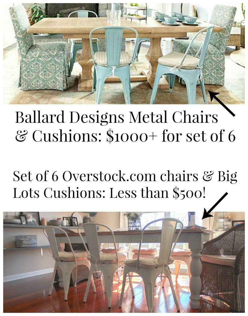 Metal Cafe Chairs for designer look at half the price