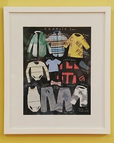 Preserve favorite kid clothes as wall art