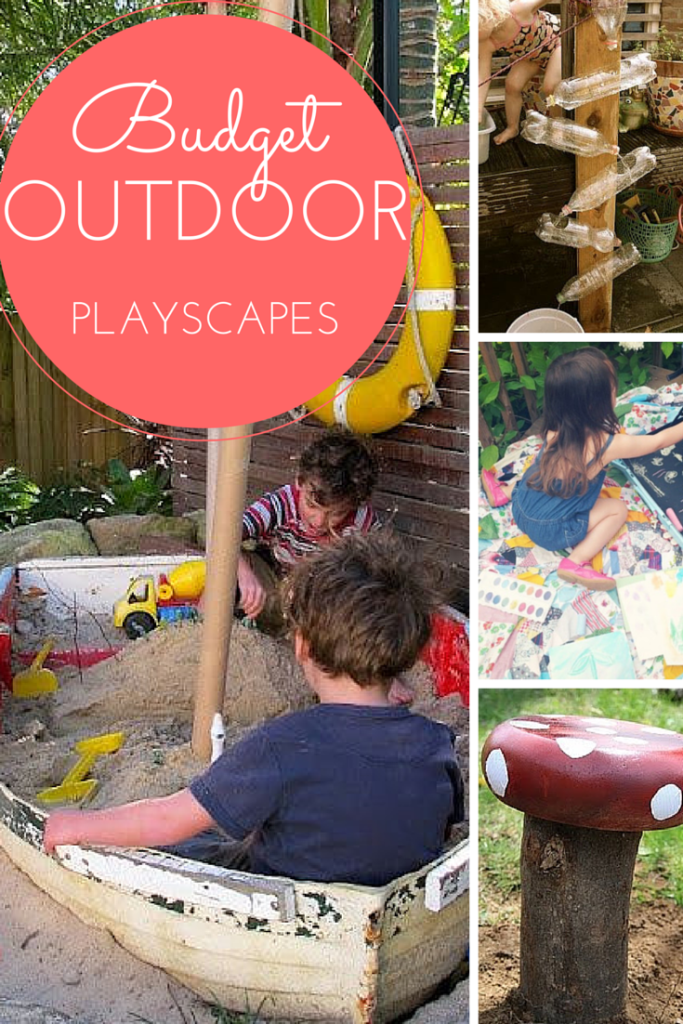 How to create an outdoor playscape on a budget!