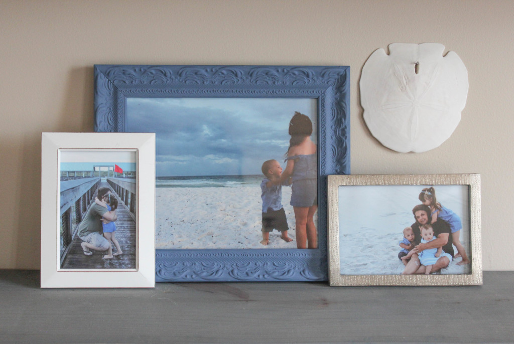 Chalk painted picture frames
