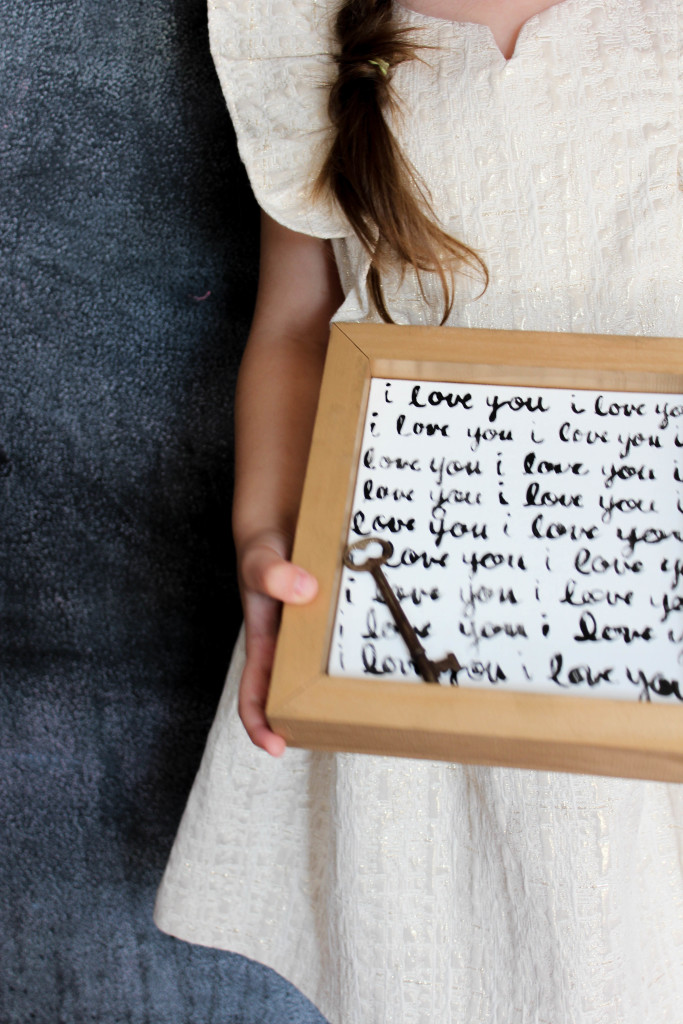 DIY Love Letter Wall Art and Chunky Frame