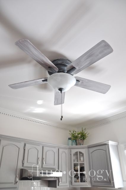 Easy Ceiling Fan Makeovers Our, Painting Ceiling Fan Blades