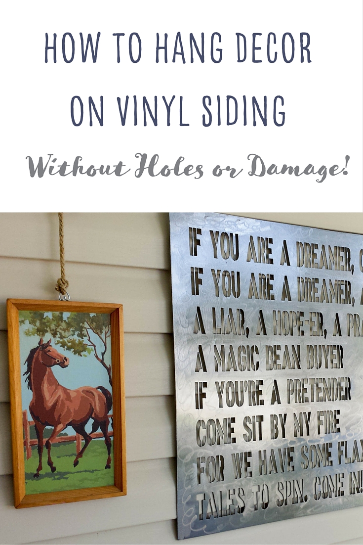 How to Hang Decor on Vinyl Siding Without Drilling or Holes