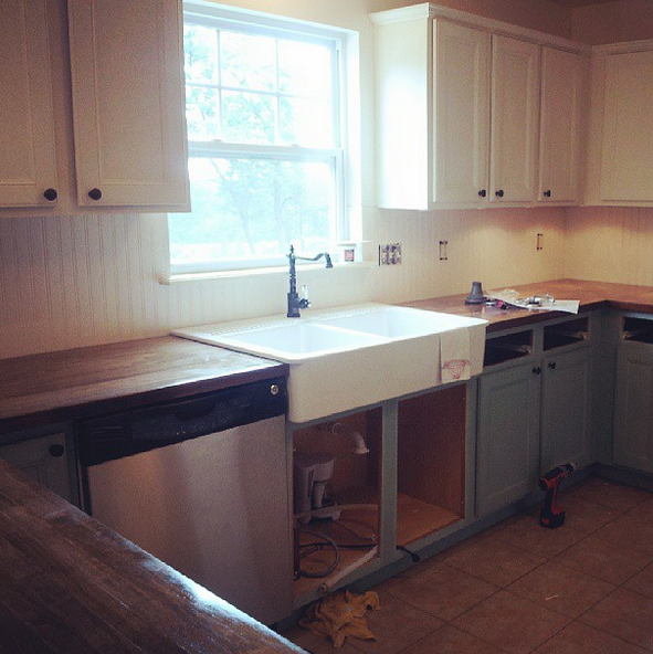 Installing the Ikea Farm Sink and Butcher Block