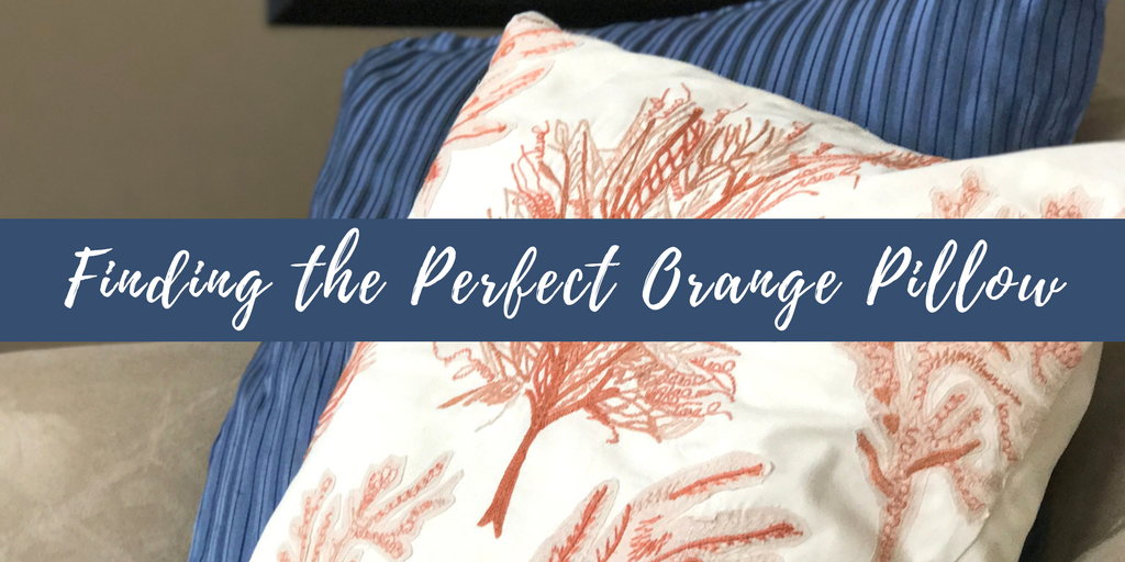 perfect orange pillow