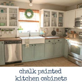 Chalk Painted Kitchen Cabinets Two, Best Rated Chalk Paint For Kitchen Cabinets